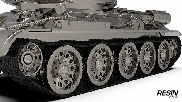 T-34-85 Soviet medium tank 1:35 scale resin kit